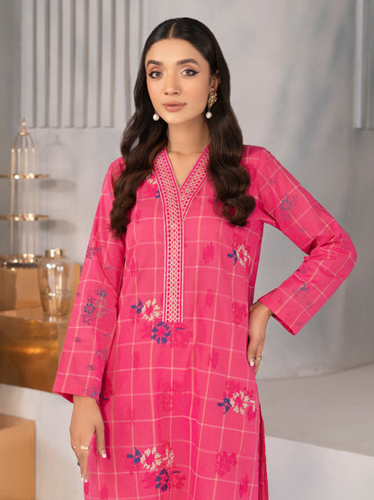 2 Piece Yarn Dyed Suit-Embroidered (Unstitched)