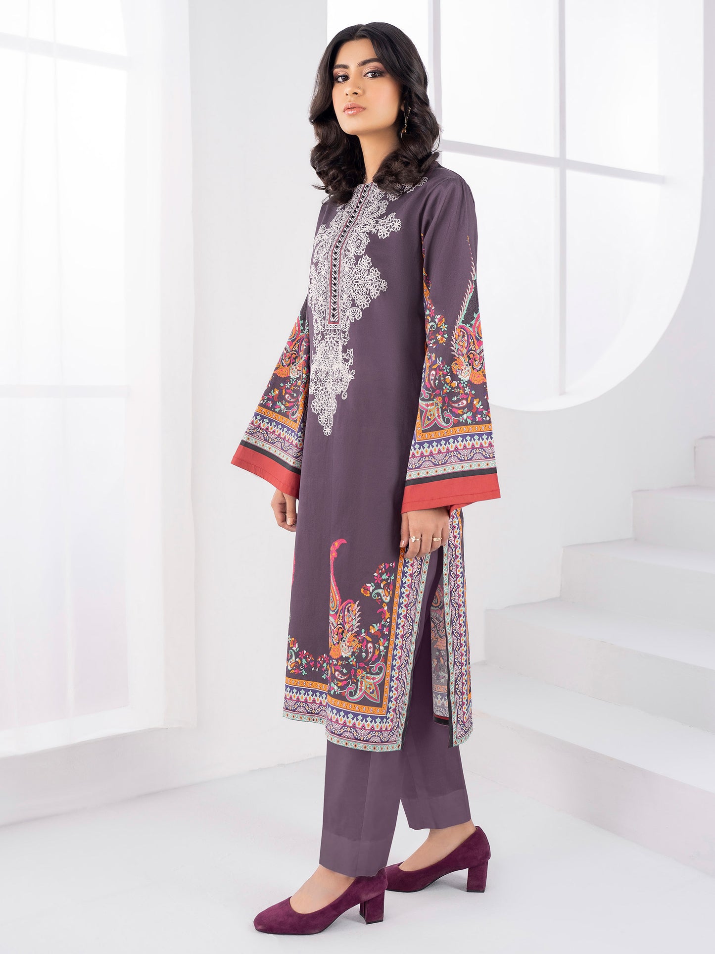 2 Piece Winter Cotton Suit-Printed (Unstitched)