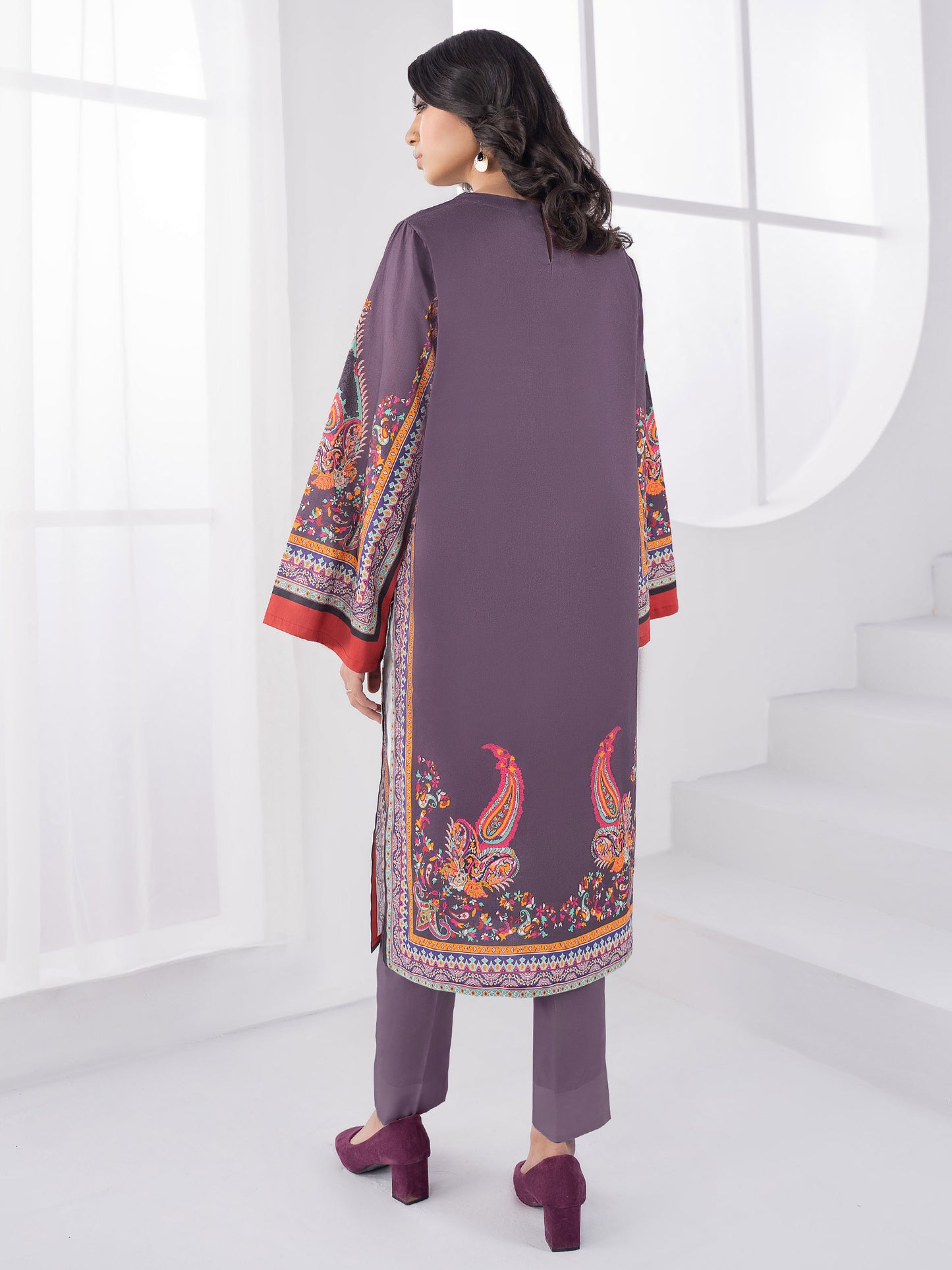 2 Piece Winter Cotton Suit-Printed (Unstitched)