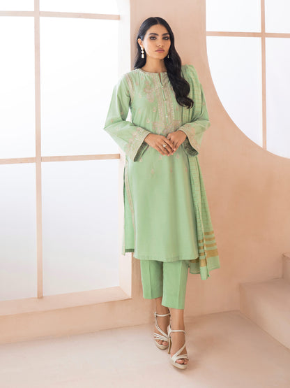 2 Piece Winter Cotton Suit-Embroidered (Unstitched)