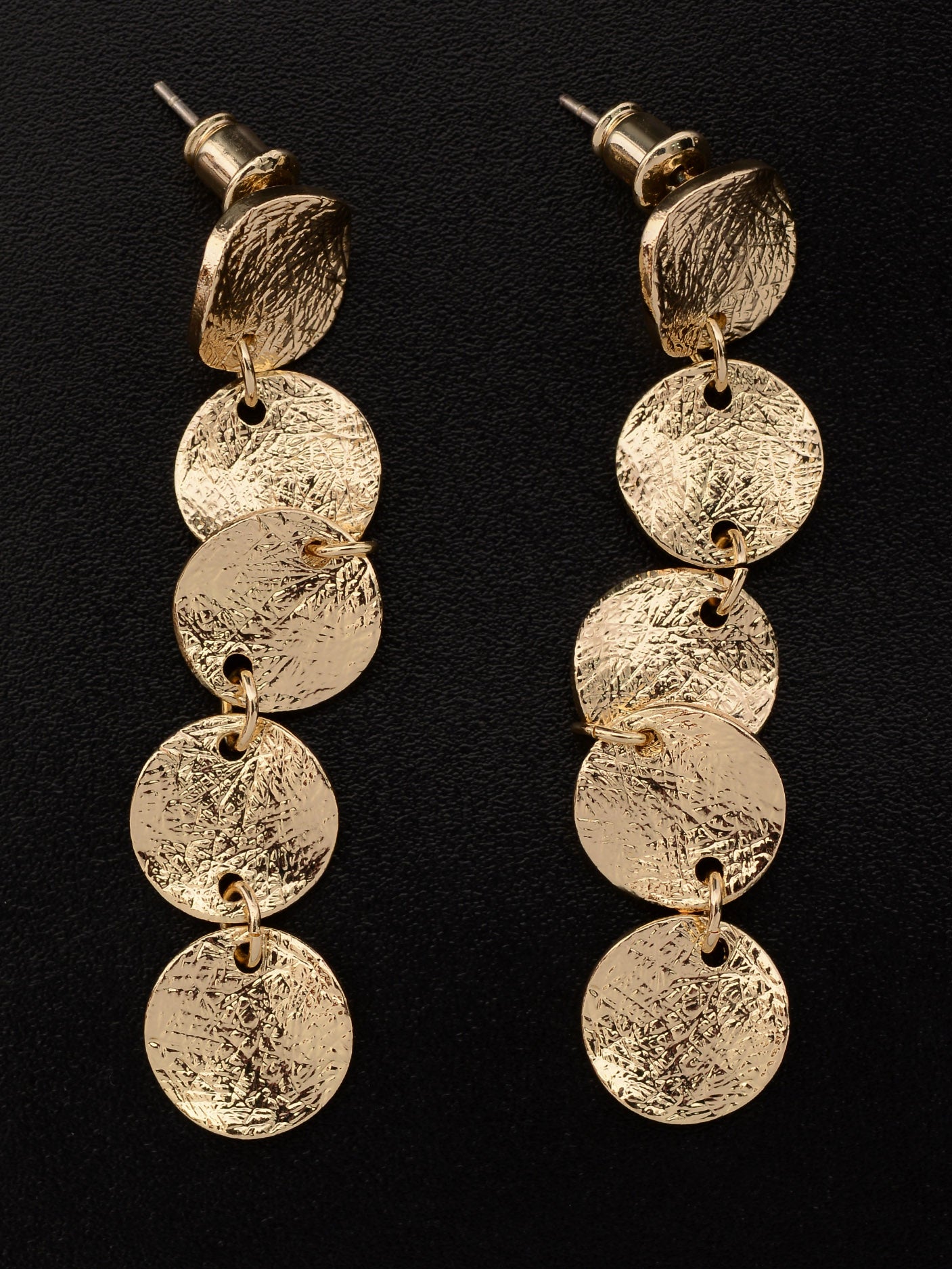 Disc Drop Earrings