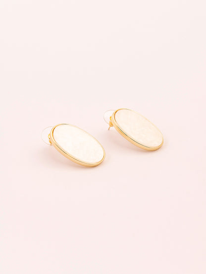 Oval Stud Earrings