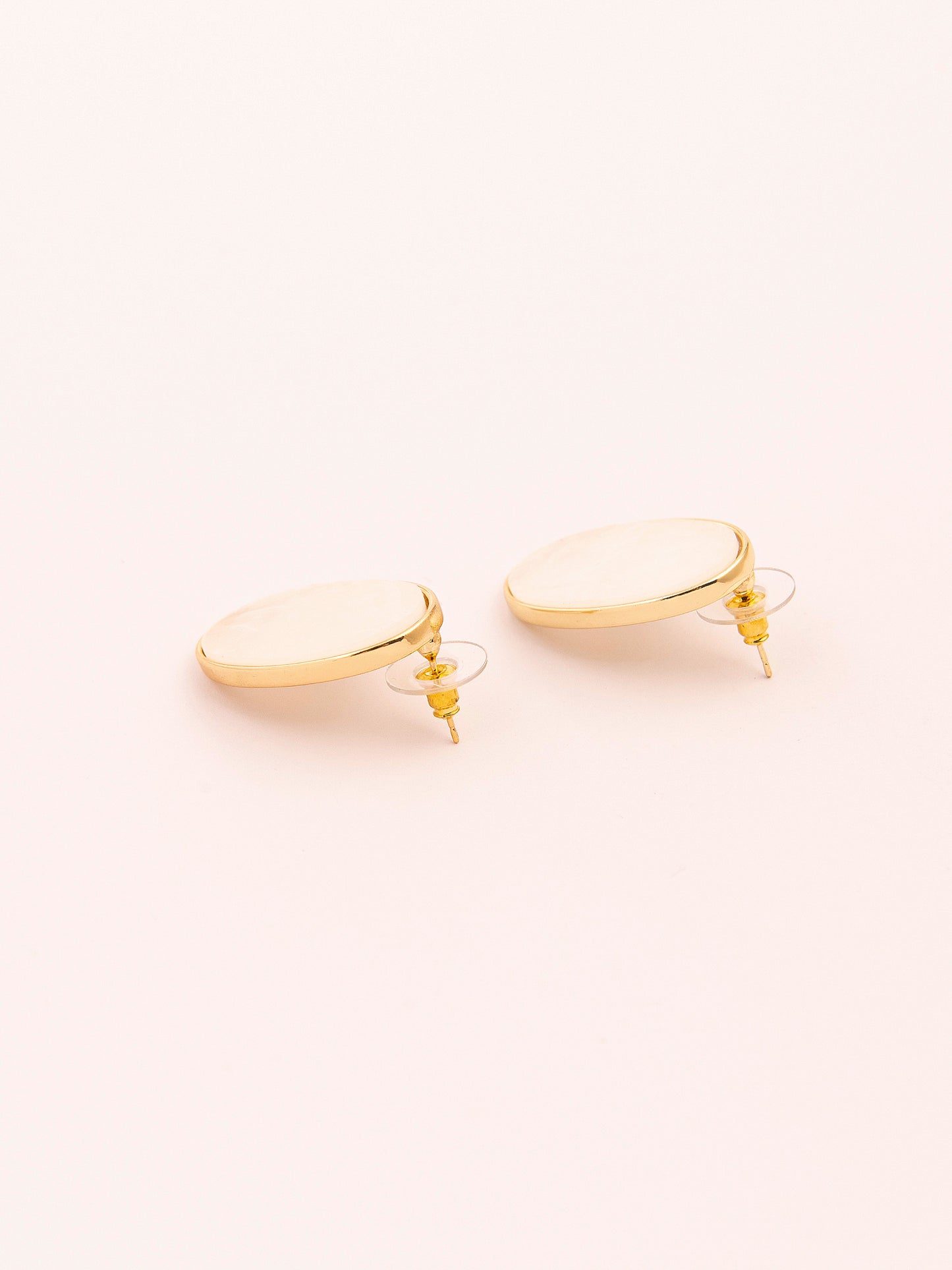 Oval Stud Earrings