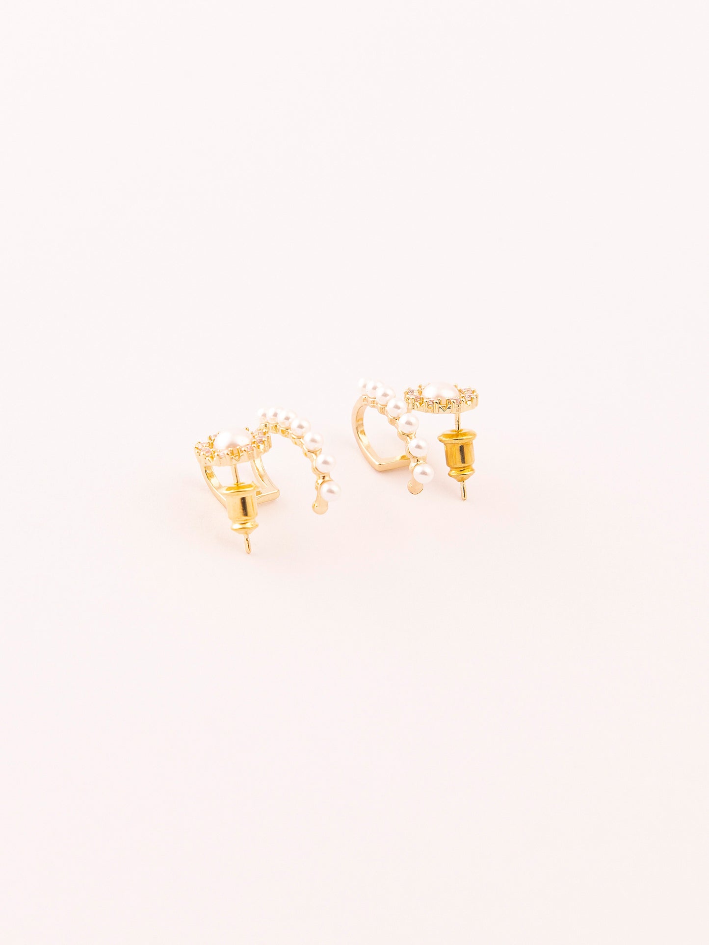 Pearly Cuff Earrings