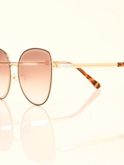 Metallic Frame Sunglasses