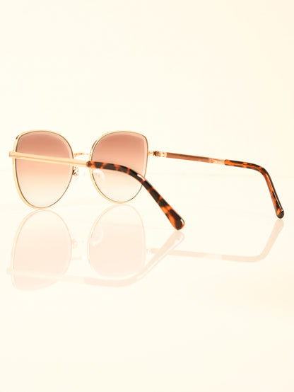 Metallic Frame Sunglasses