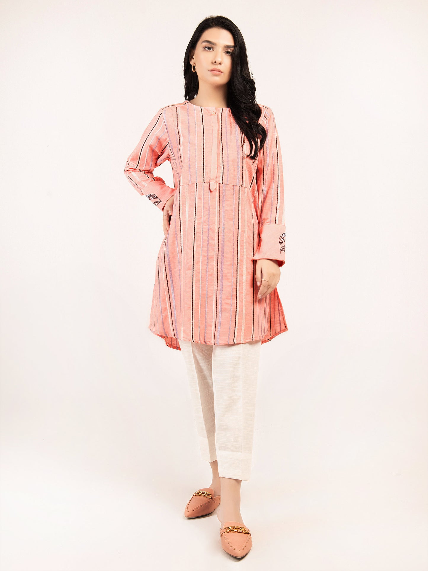 Embroidered Khaddar Shirt