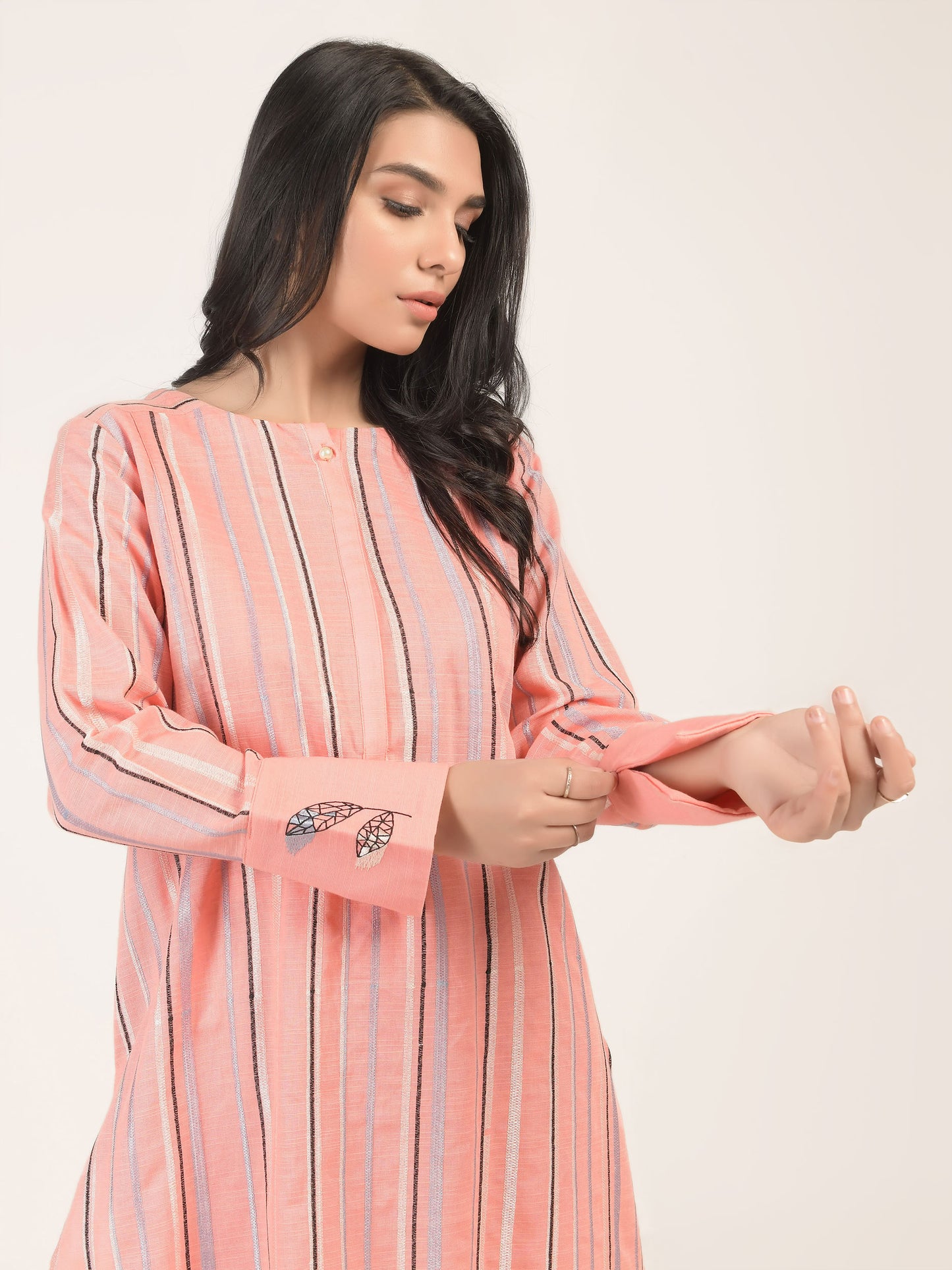 Embroidered Khaddar Shirt