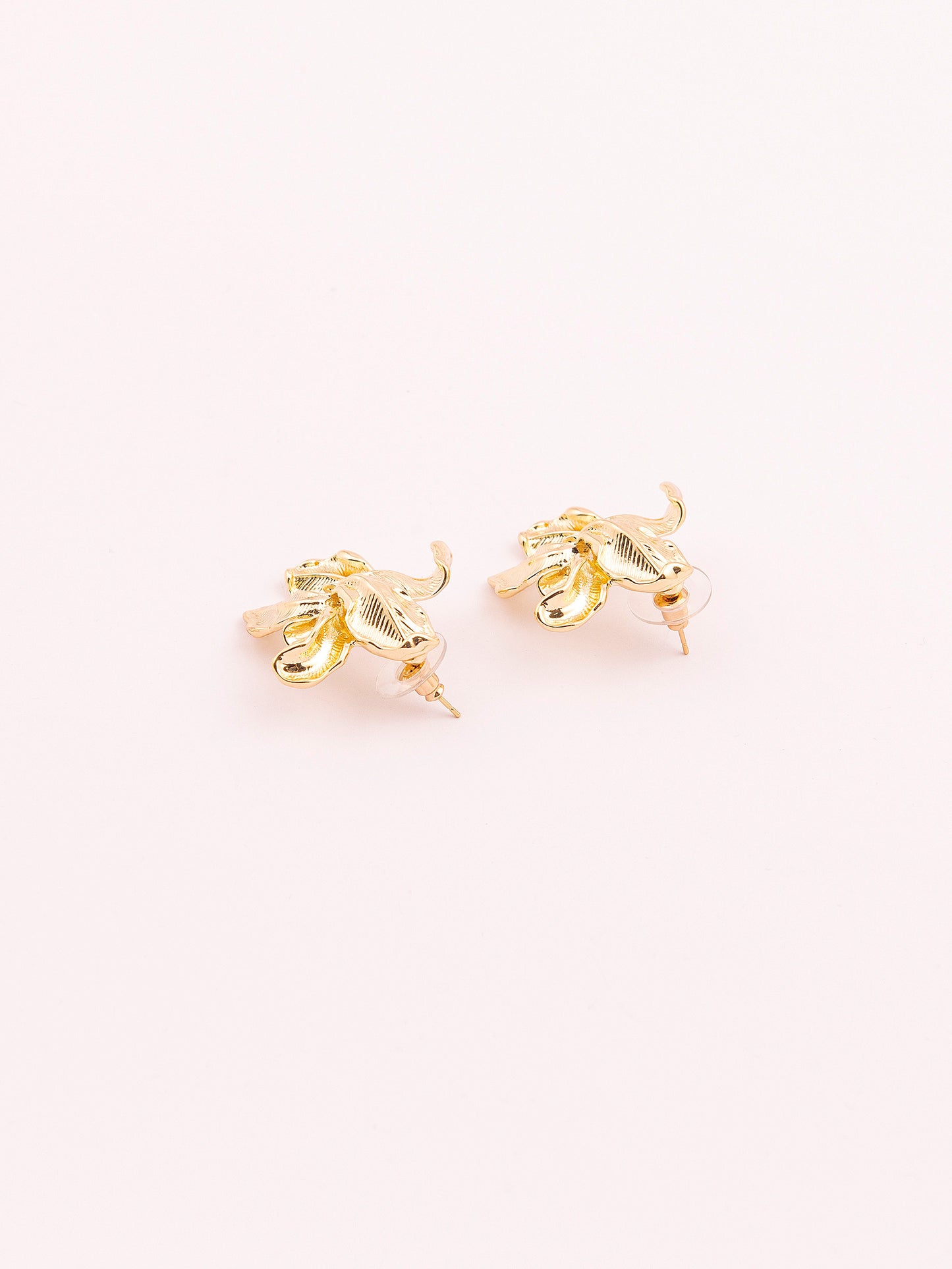 Metallic Floral Earrings