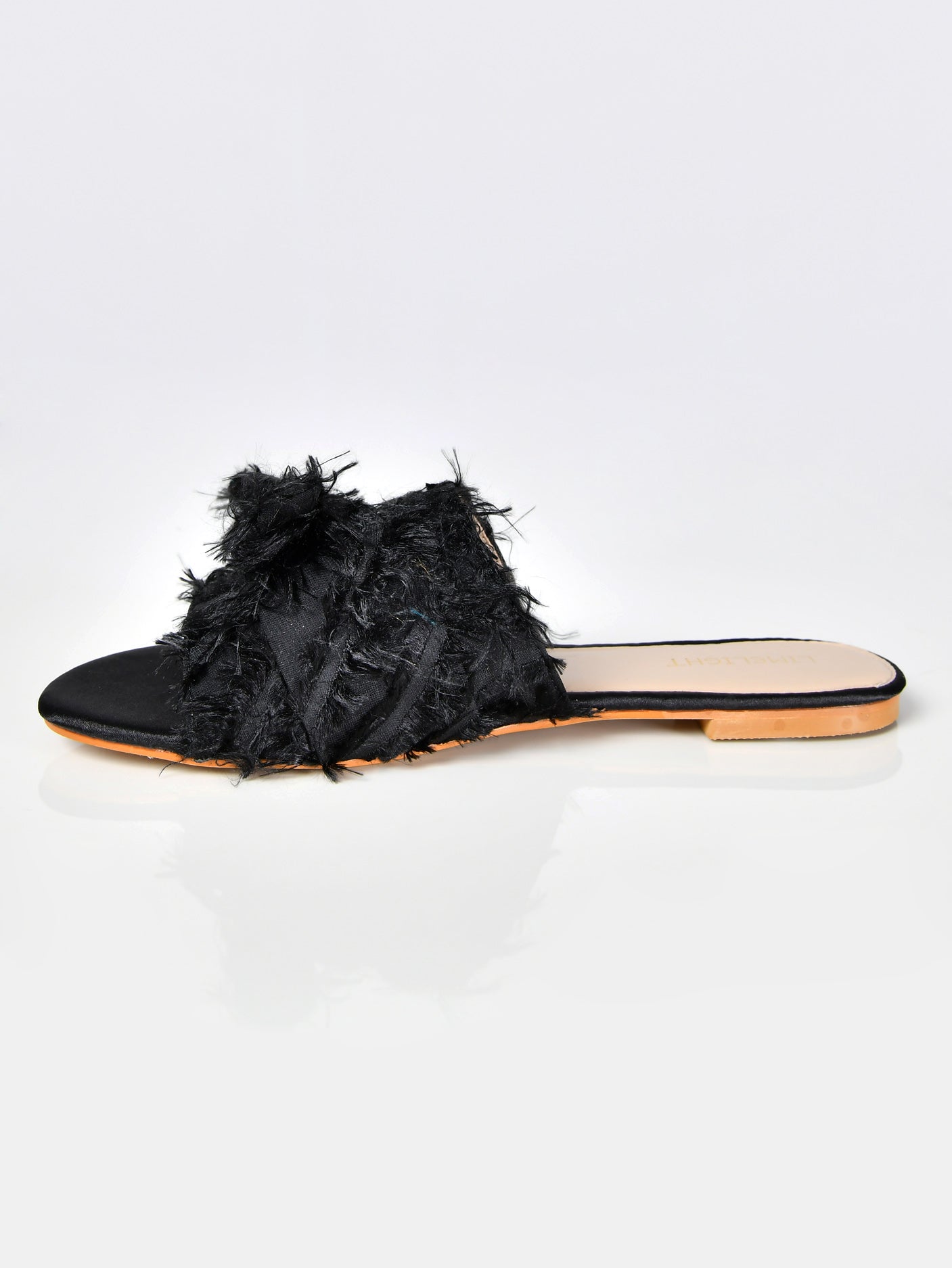 Frayed Sandals-Black