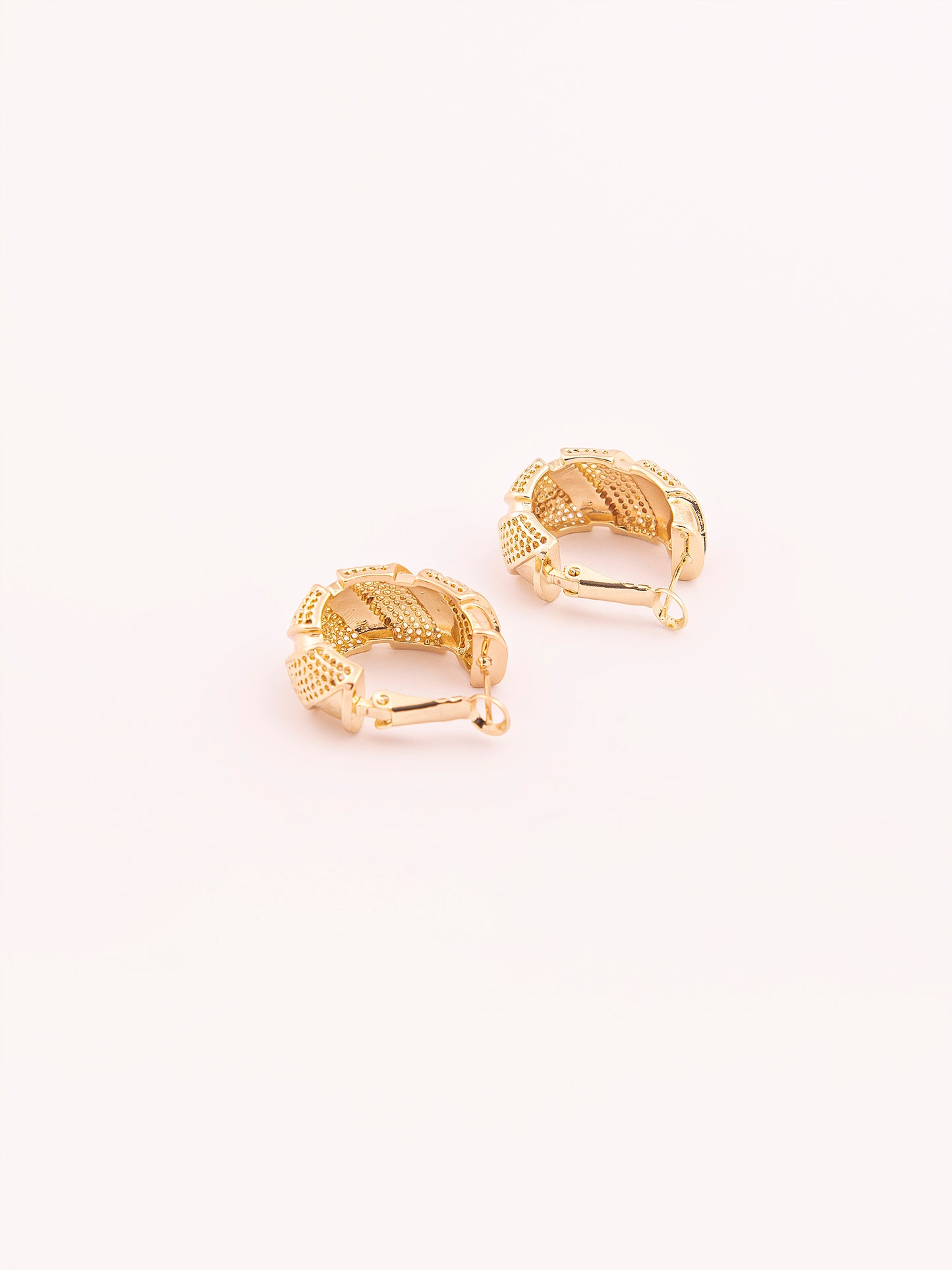 Textured Hoop Earrings