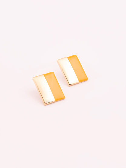 Two Tone Stud Earrings