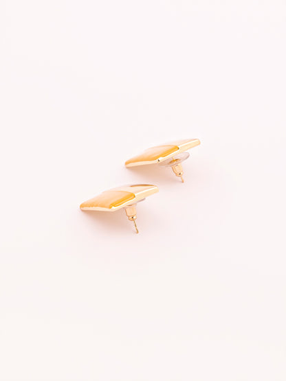 Two Tone Stud Earrings