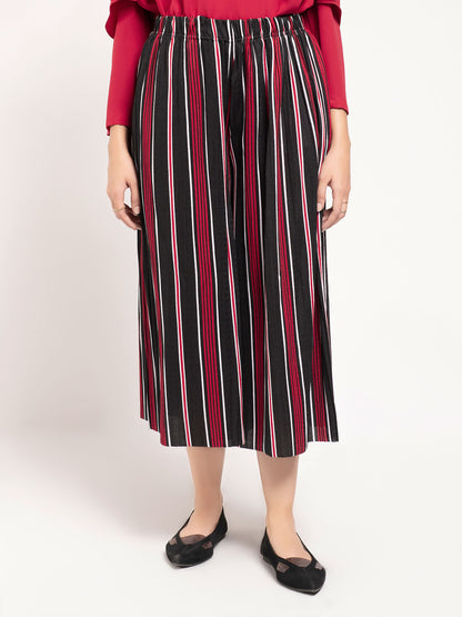 Striped Culotte Pants