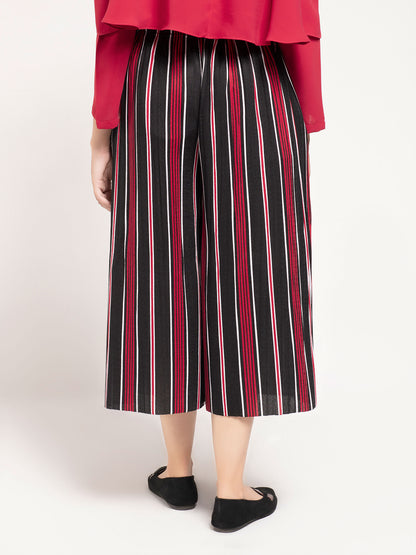 Striped Culotte Pants