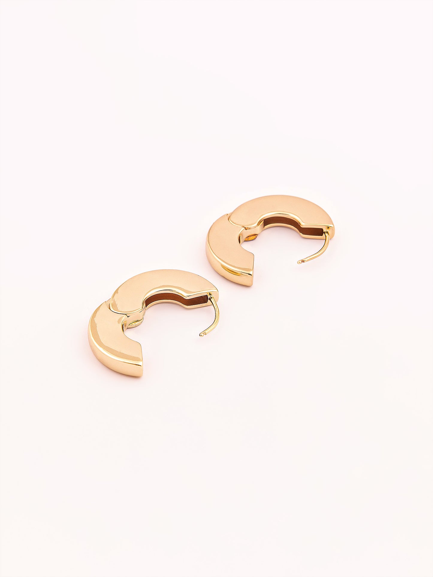 Metallic Hoop Earrings