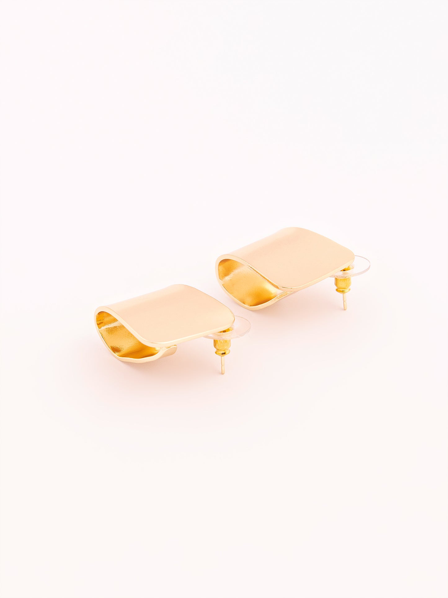 Folded Stud Earrings