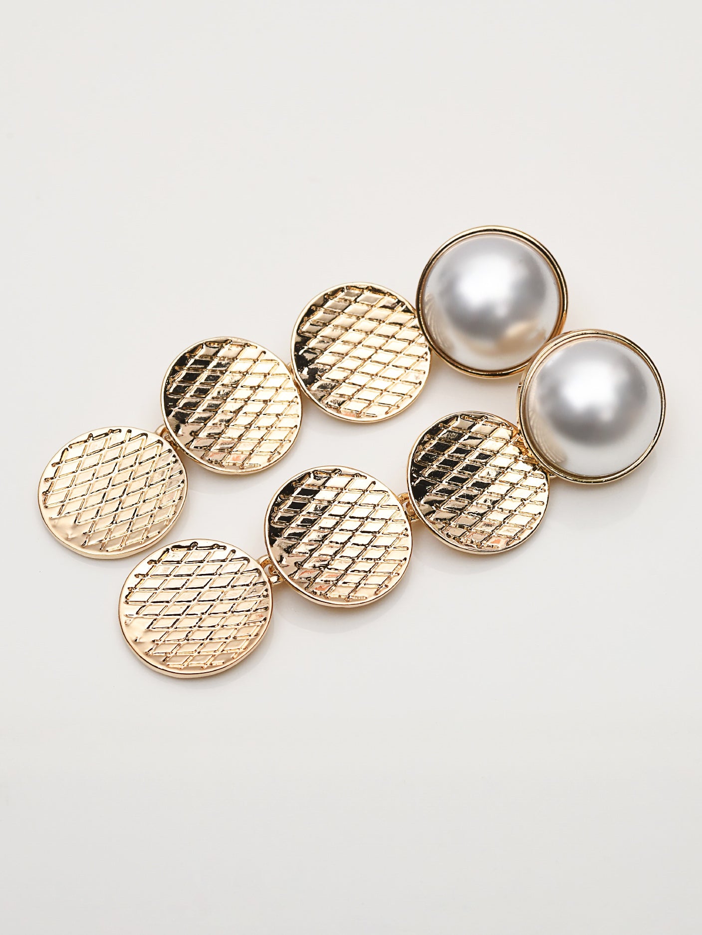 Circular Pearl Earrings