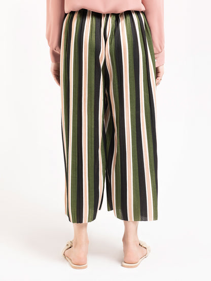 Striped Culotte Pants