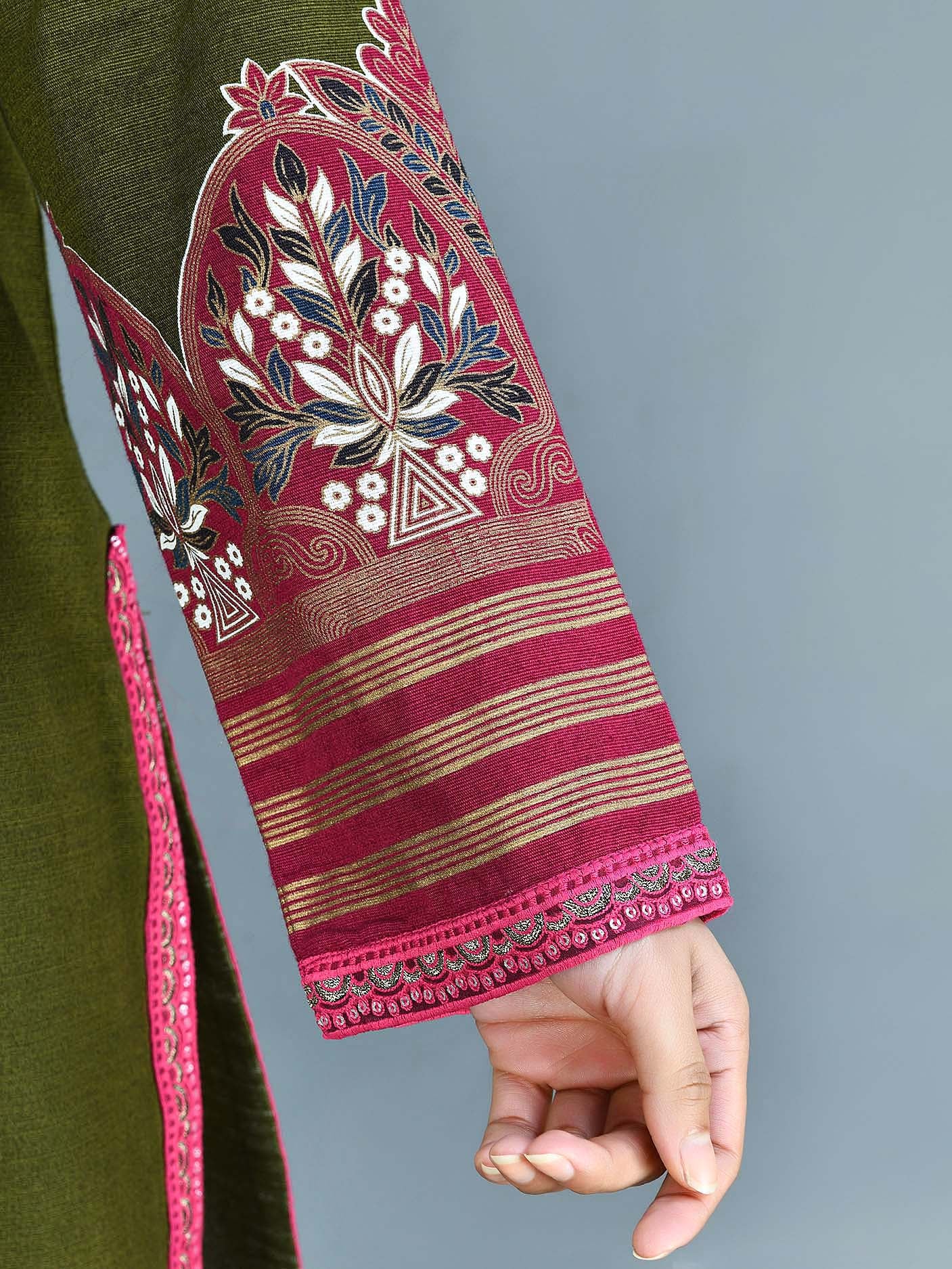 Khaddar Shirt-Embroidered (Pret)