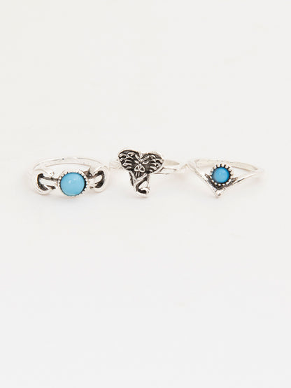 Silver Ring Set