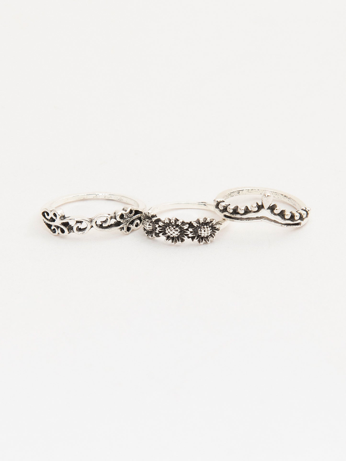 Silver Ring Set