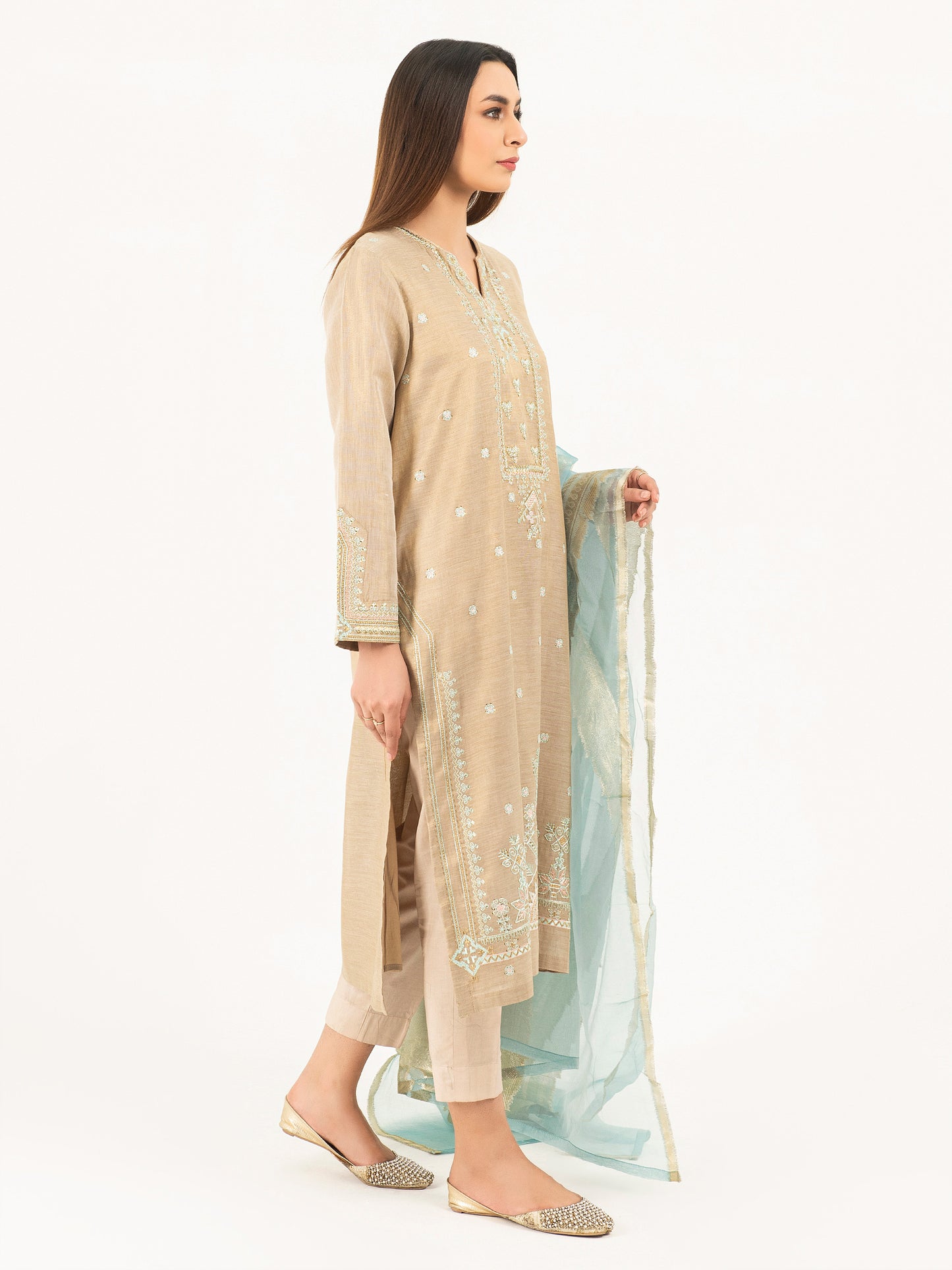 2 Piece Missouri Lawn Suit-Embellished (Pret)