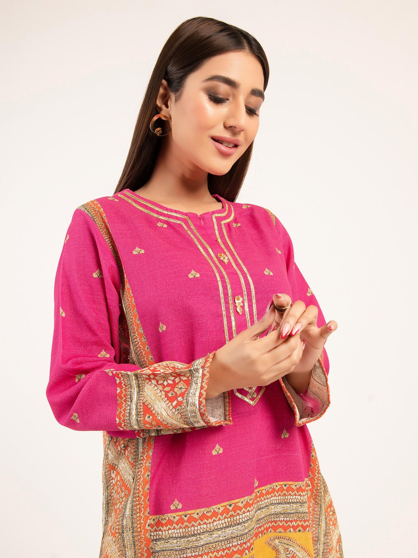 Khaddar Shirt-Printed (Pret)