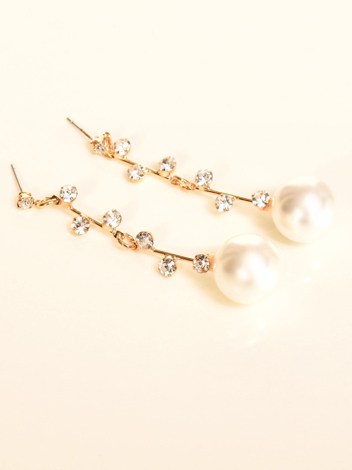 Pearled Diamante Earrings