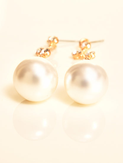 Pearled Diamante Earrings