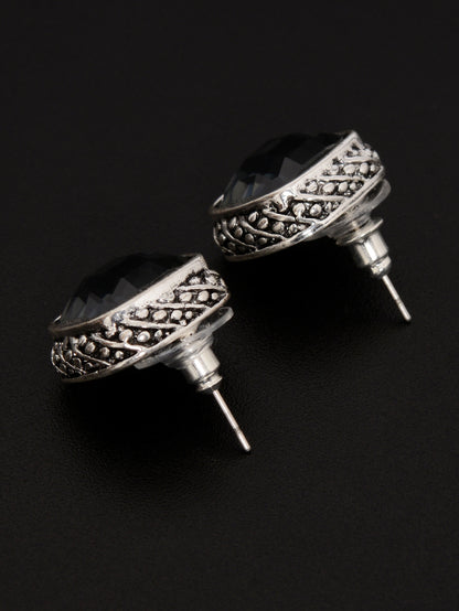 Square Stone Studs