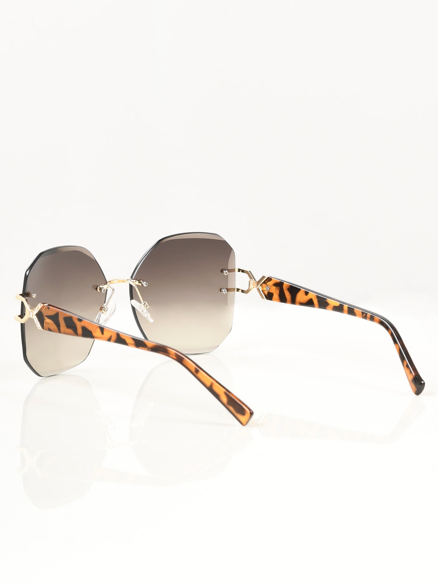 Rimless Patterned Sunglasses