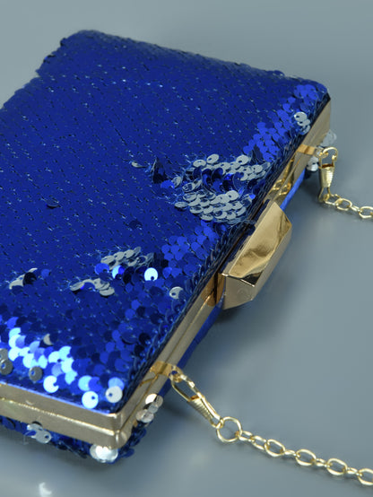 Two Toned Sequin Clutch