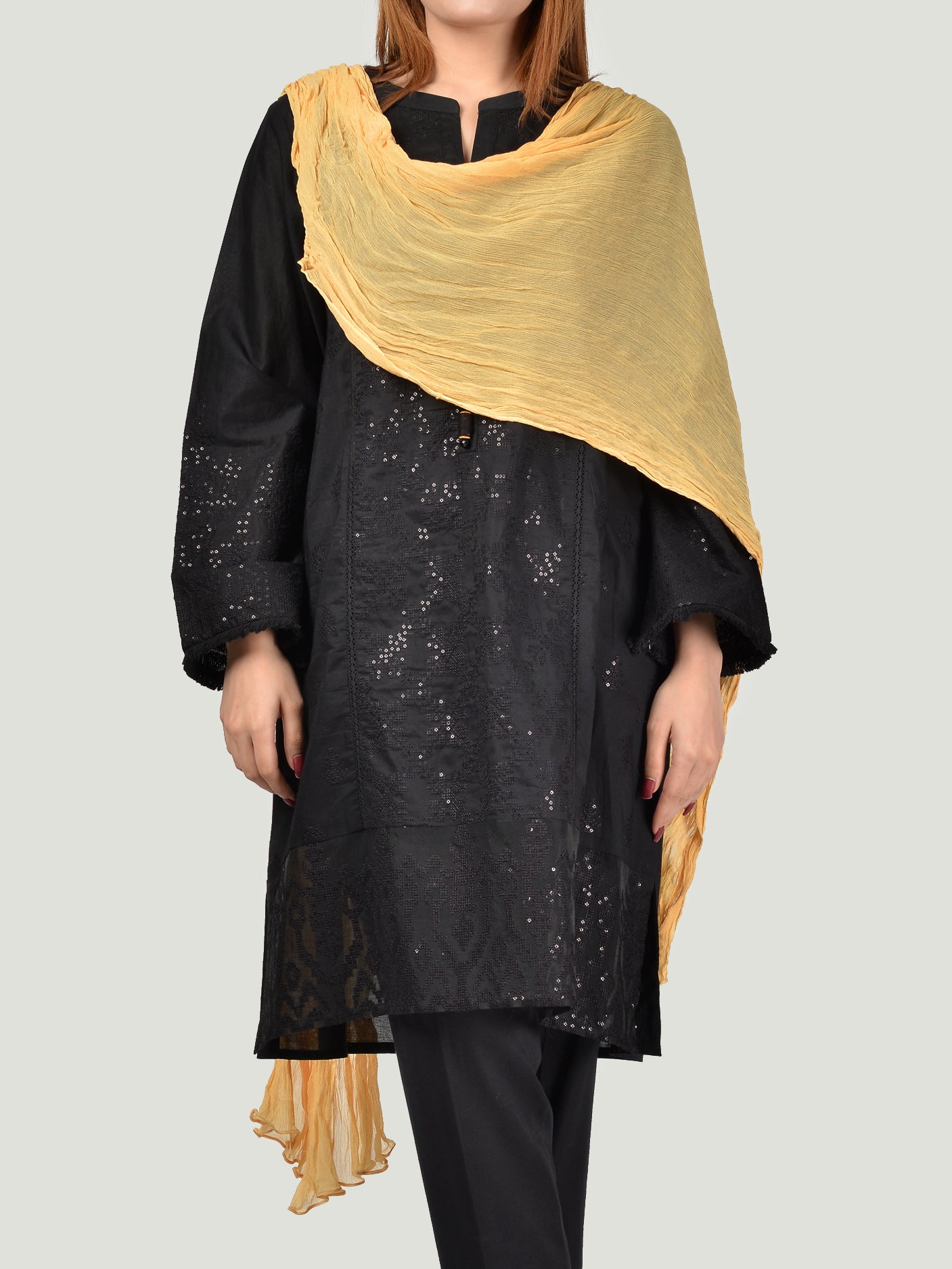 Chiffon Dupatta-Yellow