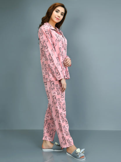 Printed Grip Sleep Suit