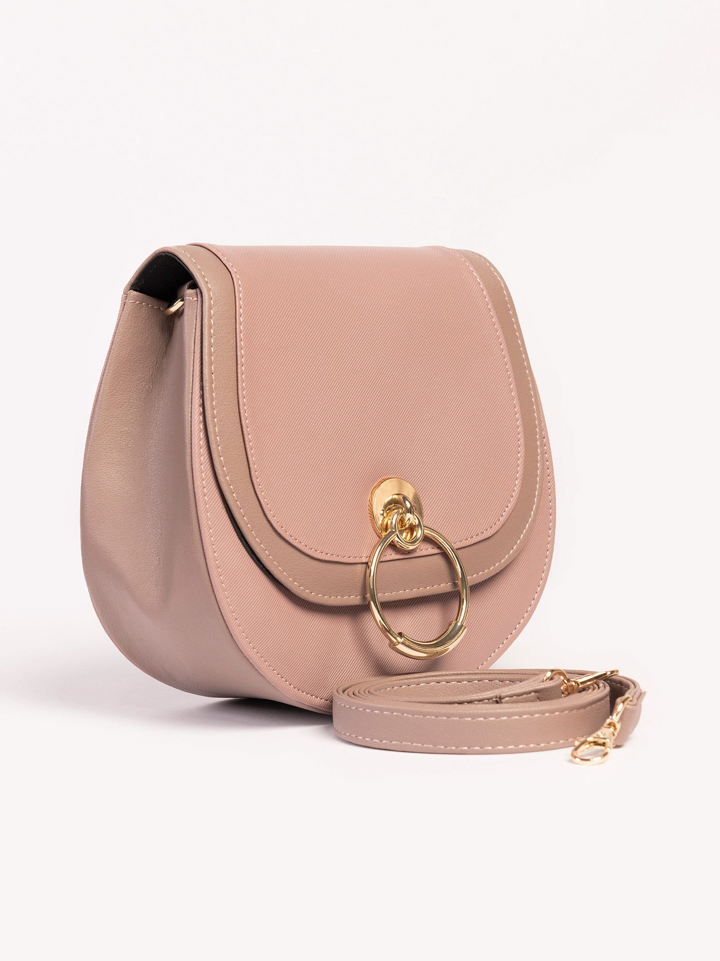 Textured Saddle Bag