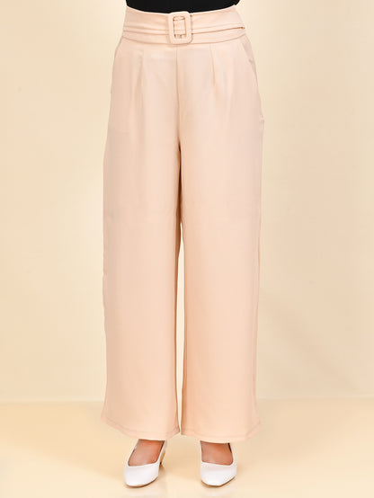 Belted Pants - Beige