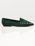 studded-suede-shoes---green