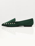 studded-suede-shoes---green