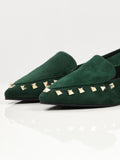 studded-suede-shoes---green