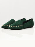 studded-suede-shoes---green