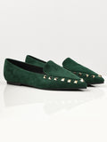 studded-suede-shoes---green