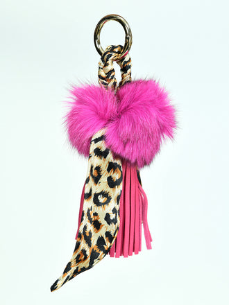 pompom-tasseled-key-chain