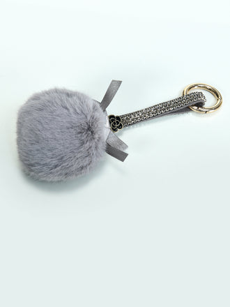 rhinestone-pompom-key-chain