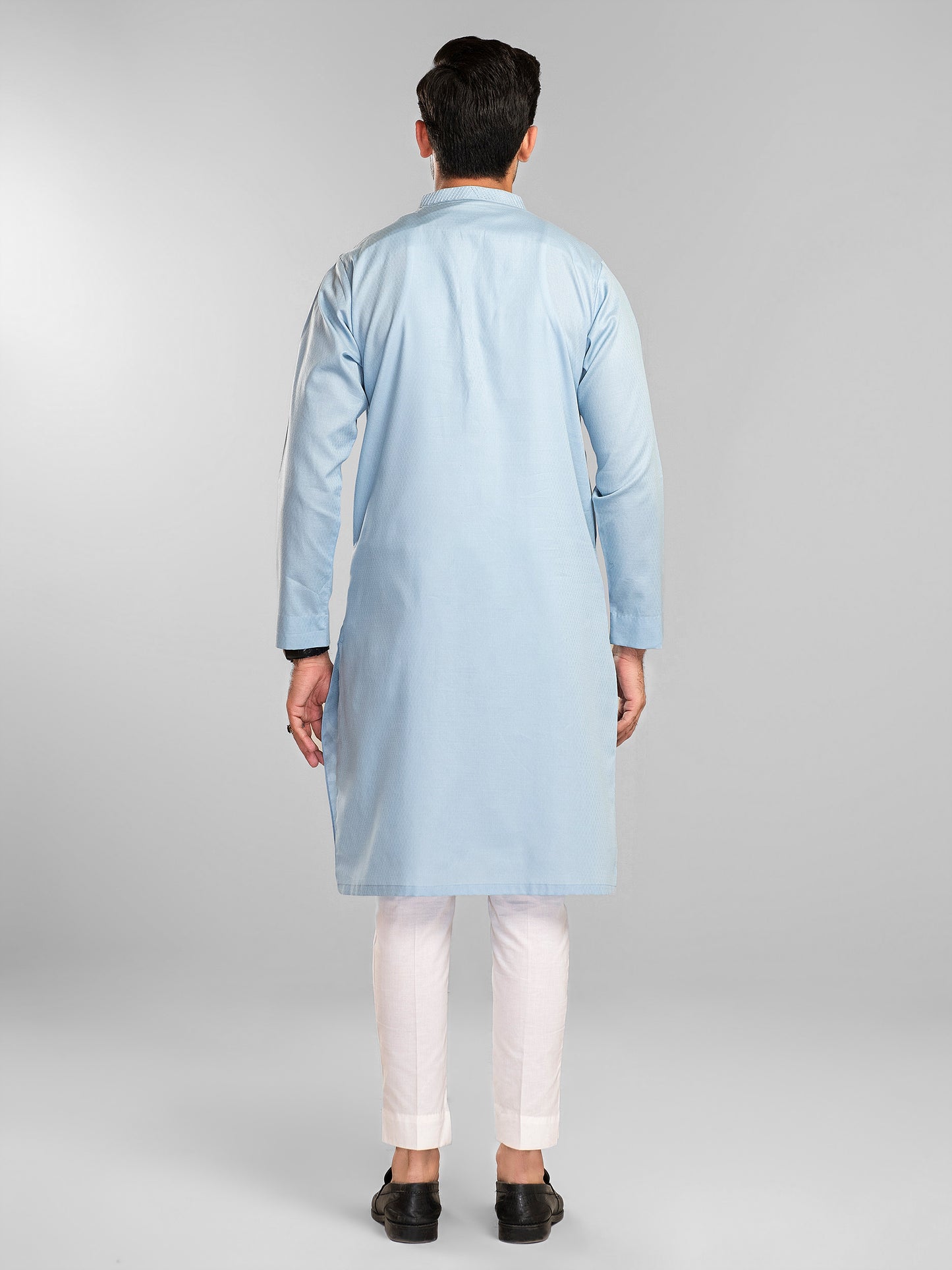 Self Jacquard Kurta