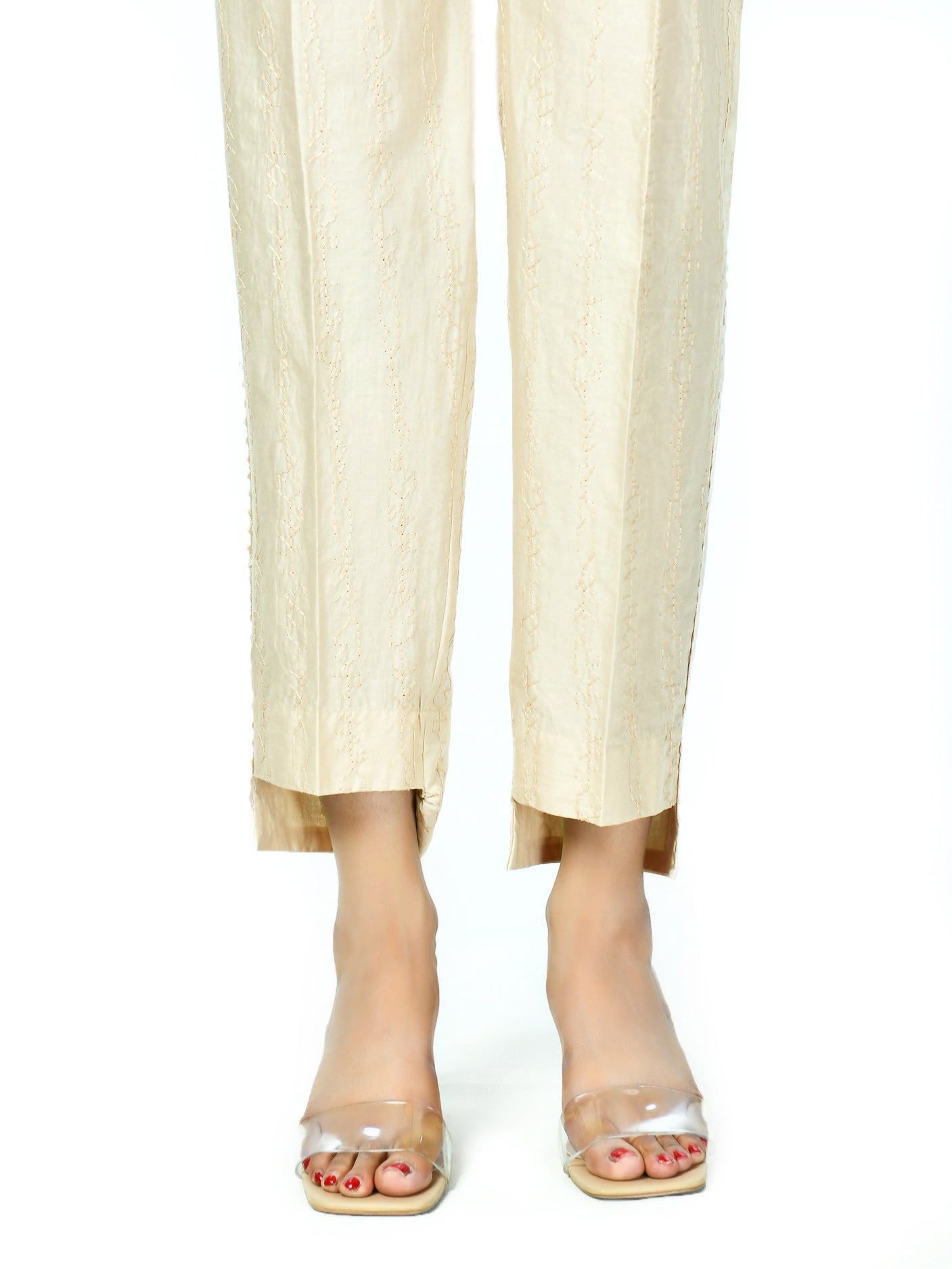 Embroidered Cambric Trouser