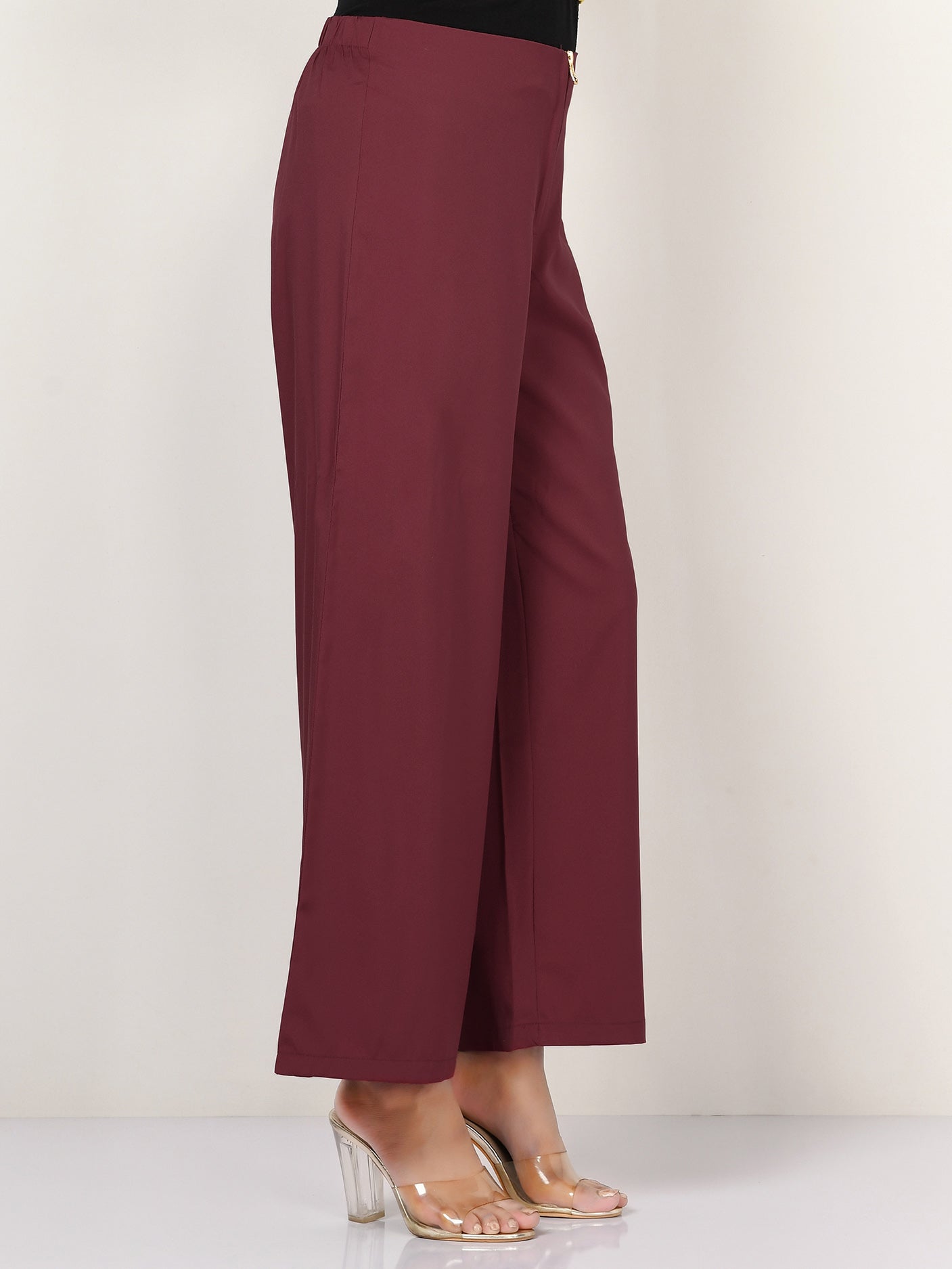 Wide Grip Pants - Dark Maroon