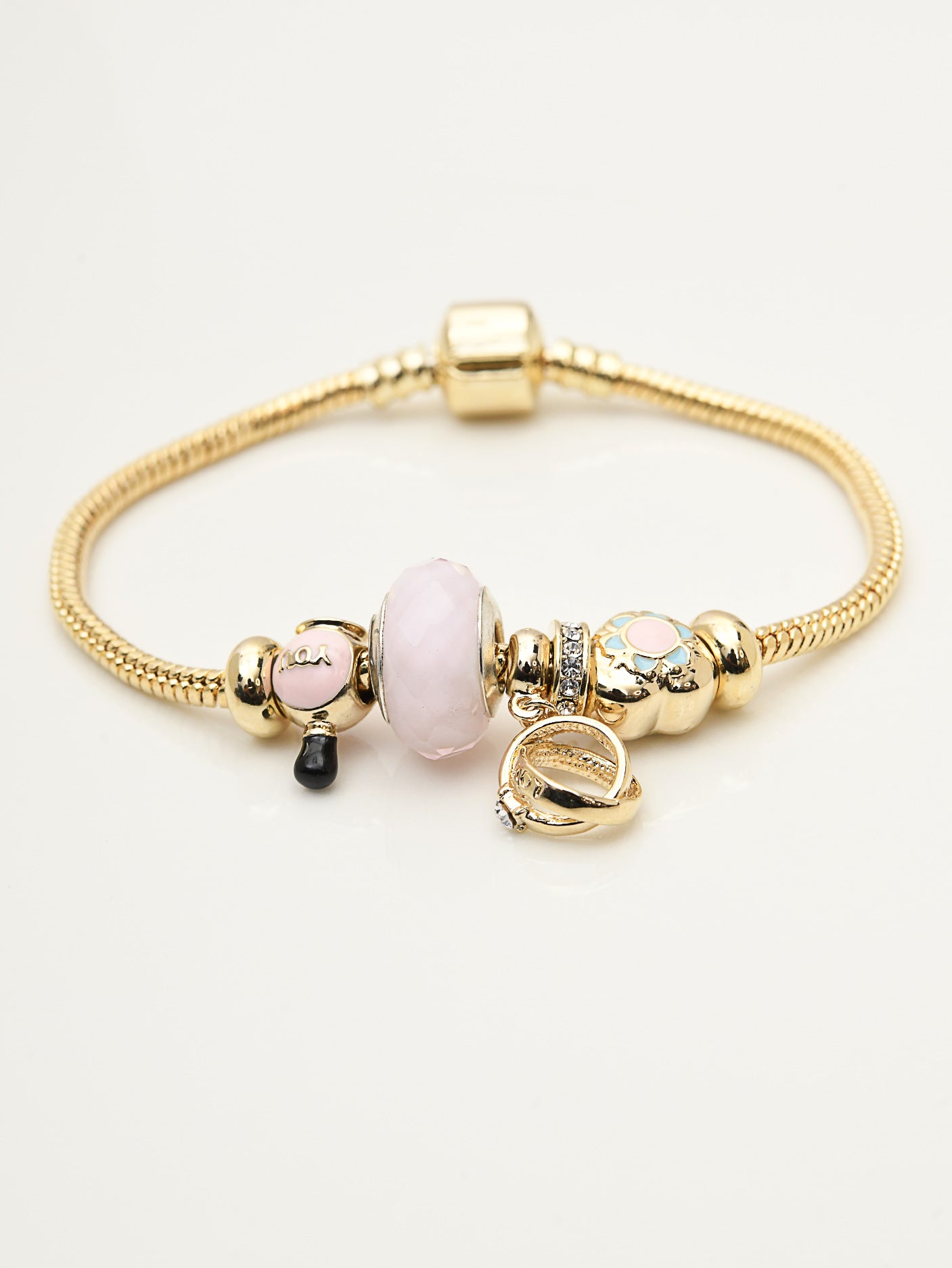 Metallic Charms Bracelet