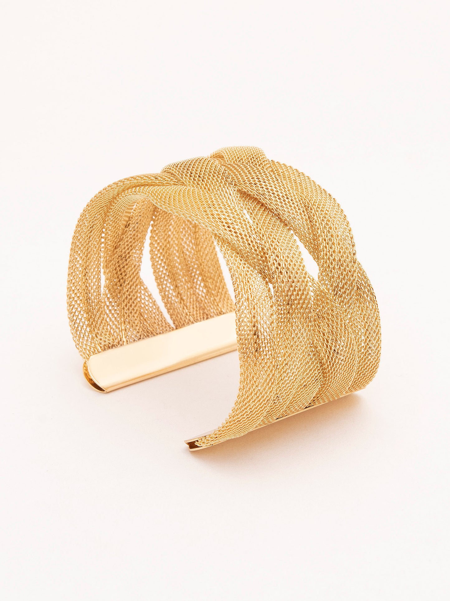 Mesh Braided Cuff Bracelet