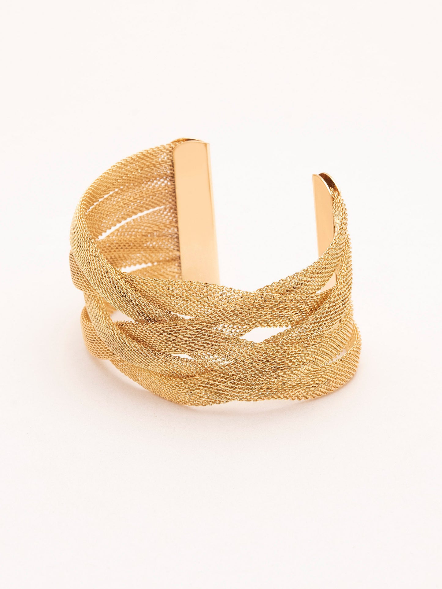 Mesh Braided Cuff Bracelet